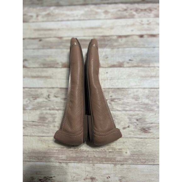 Vionic Caroll Leather Ballet Flats Women's Size 7 Tan Slip On Neutral Shoes - Picture 6 of 9